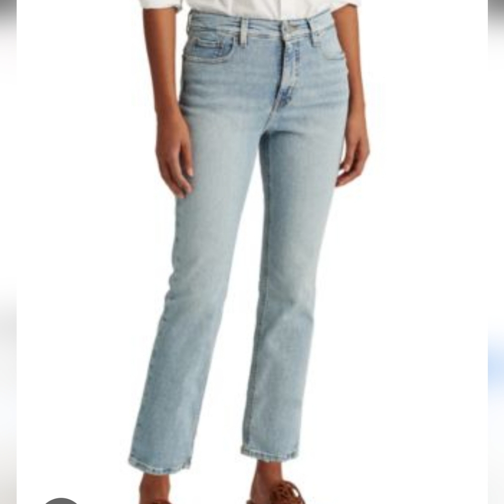 Ralph Lauren Black Label NWT high rise straight ankle jeans Sz 12